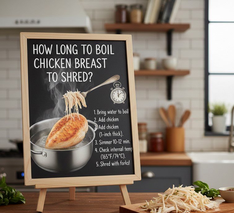How Long to Boil Chicken Breast to Shred