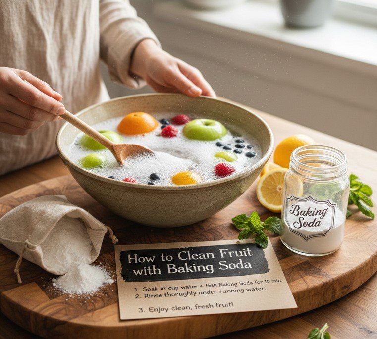 How to Clean Fruit with Baking Soda