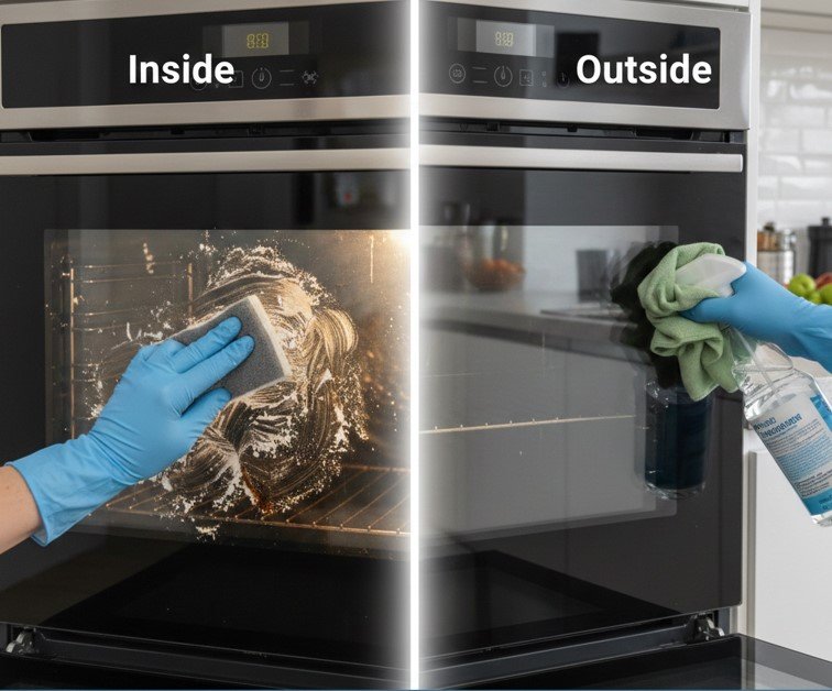 How to Clean Oven Glass Inside and Outside