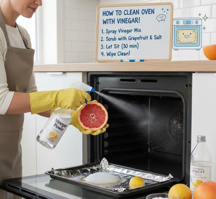 How to Clean Oven with Vinegar