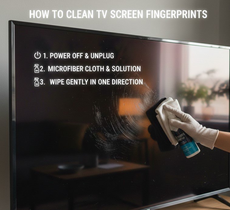 How to Clean TV Screen Fingerprints