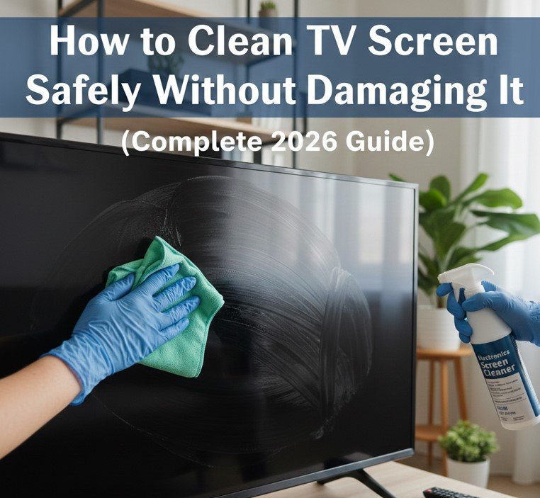 how to clean tv screen