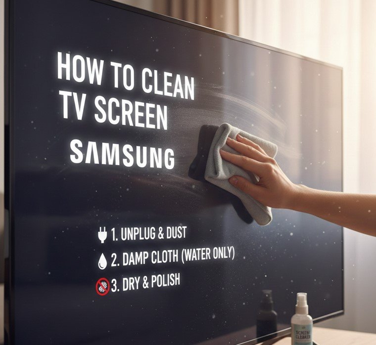 How to Clean TV Screen Samsung