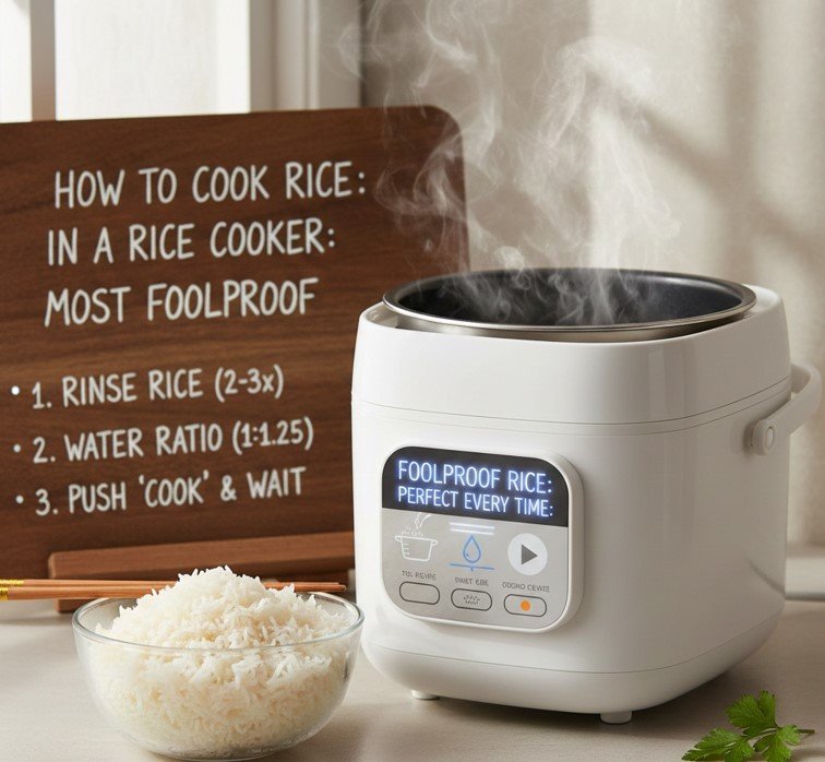 How to Cook Rice in a Rice Cooker Most Foolproof