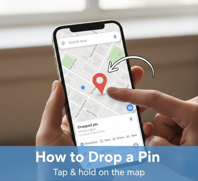 how to drop a pin