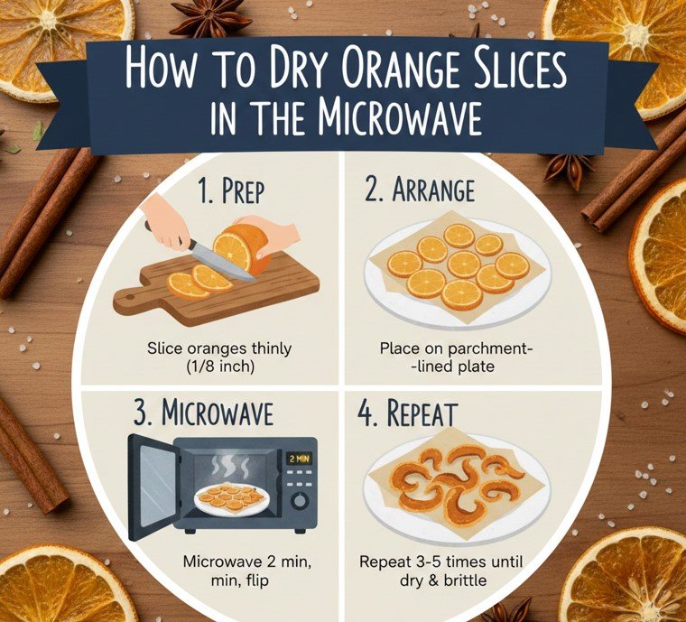 How to Dry Orange Slices in the Microwave