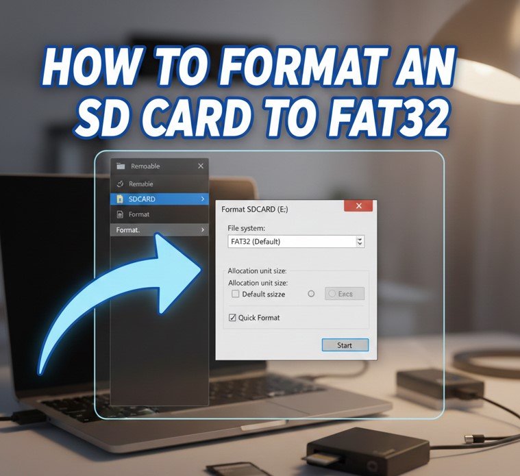 How to Format an SD Card to FAT32