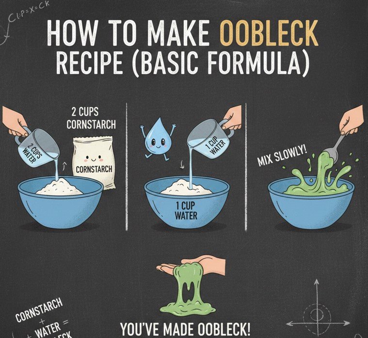 How to Make Oobleck Recipe Basic Formula