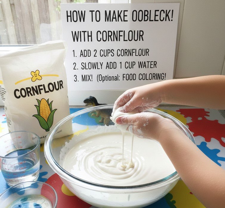 How to Make Oobleck with Cornflour