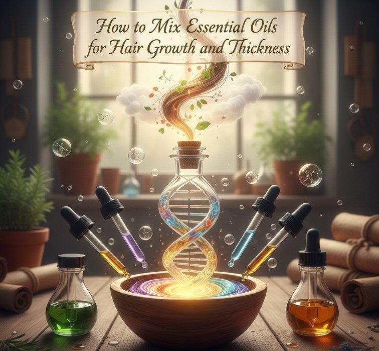 How to Mix Essential Oils for Hair Growth and Thickness