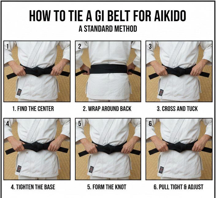 How to Tie a Gi Belt for Aikido A Standard Method