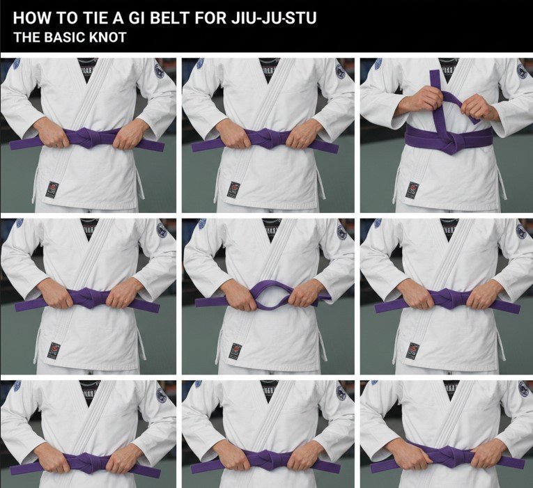 How to Tie a Gi Belt for Jiu Jitsu The Basic Knot