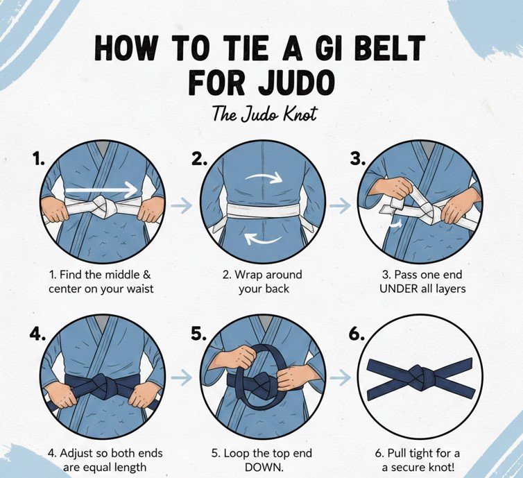 How to Tie a Gi Belt for Judo The Judo Knot