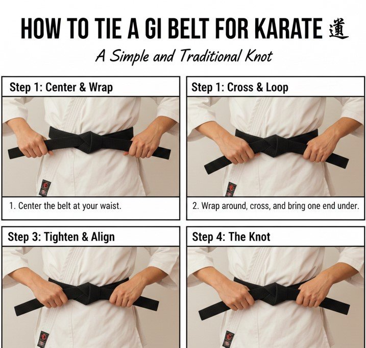 How to Tie a Gi Belt for Karate A Simple and Traditional Knot