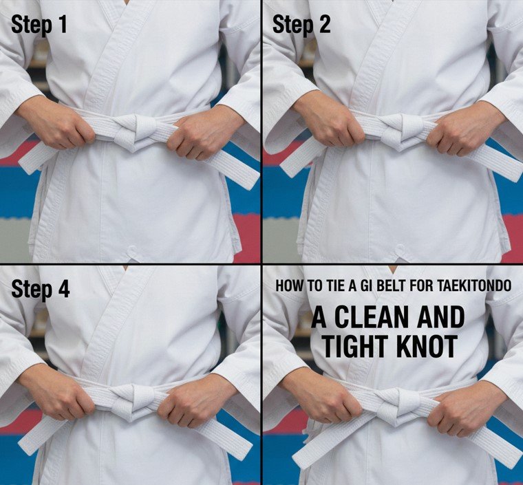 How to Tie a Gi Belt for Taekwondo A Clean and Tight Knot