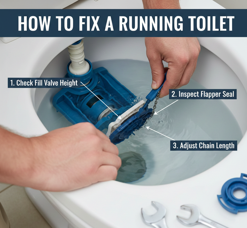 How to Fix a Running Toilet