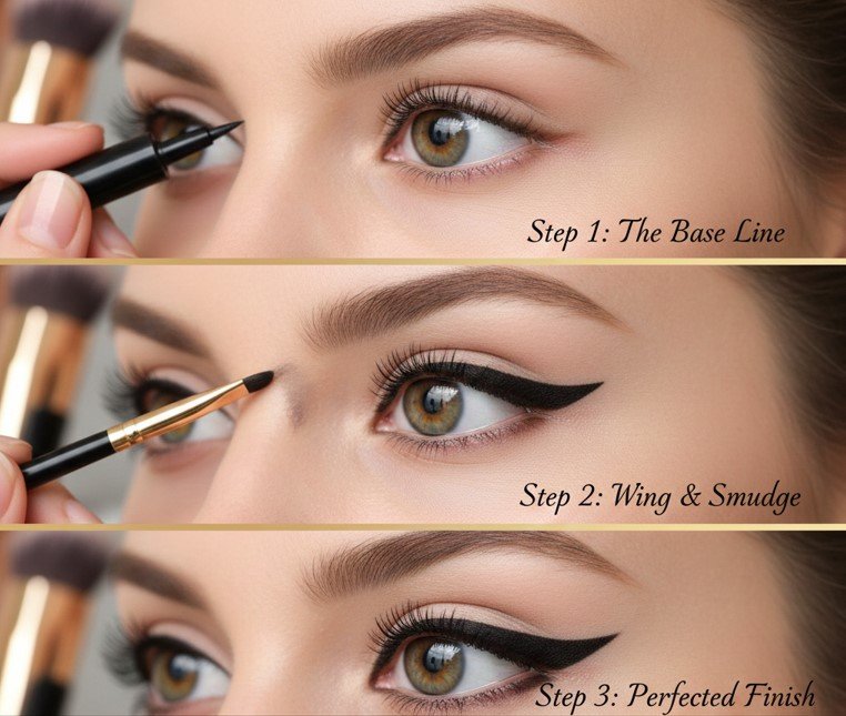 how to apply eyeliner