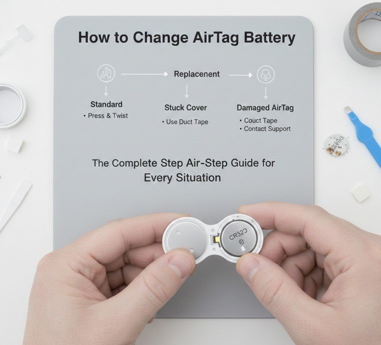 how to change airtag battery