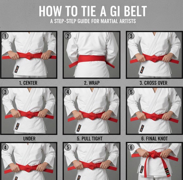 how to tie a gi belt