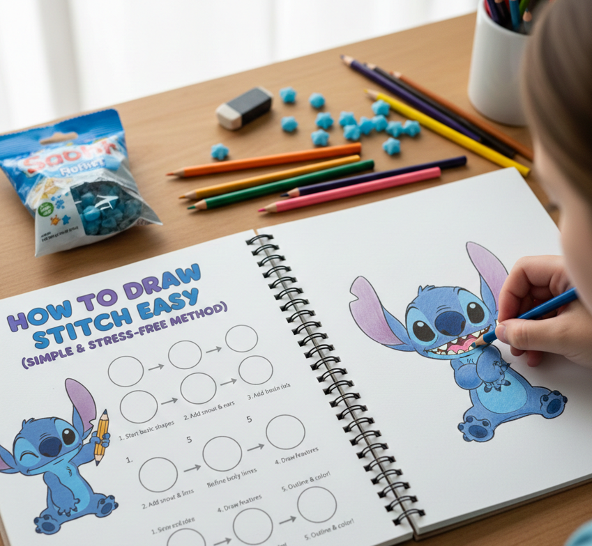 How to Draw Stitch (Complete Beginner-to-Pro Drawing Guide) image 76